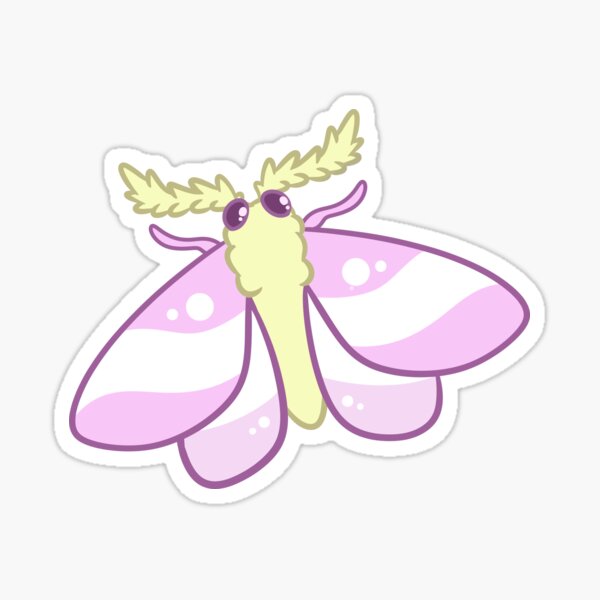 Pastel Moth Sticker