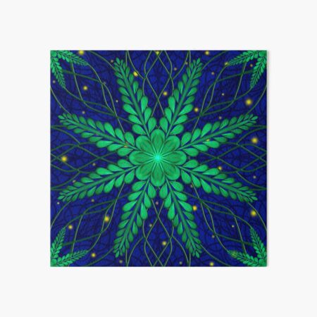 Web of Leaves and Light Art Board Print