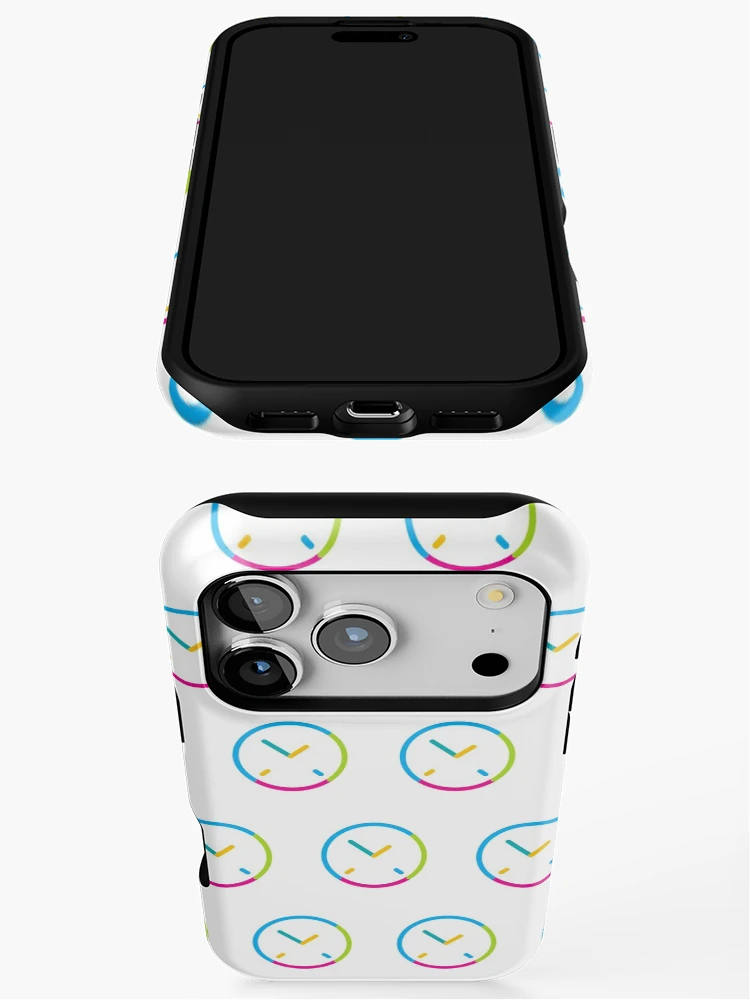 Thumbnail 3 of 4, iPhone Case, Clock Pattern designed and sold by TextyQuotes.