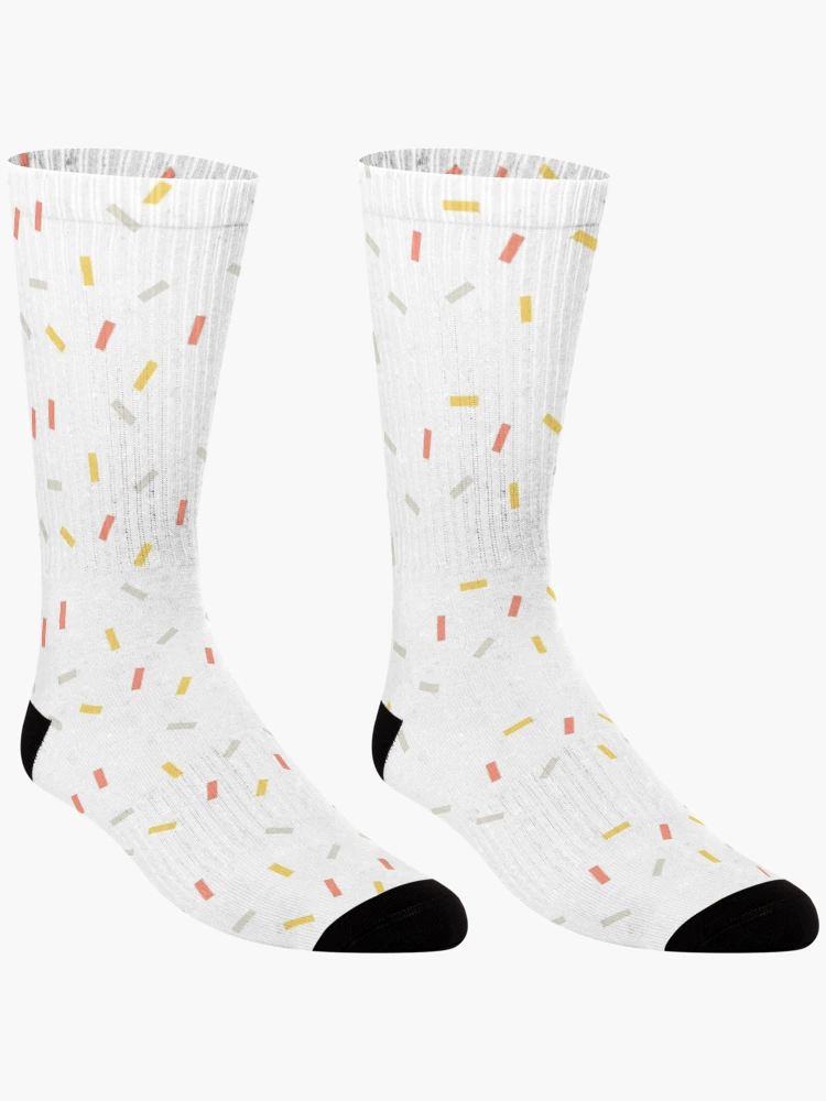 Thumbnail 3 of 5, Socks, Sprinkle Particles Pattern designed and sold by TextyQuotes.