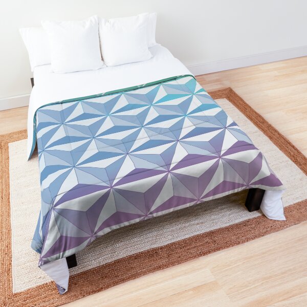 Geodesic Sphere, Blue Comforter