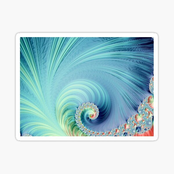 Inverted Fractal Sticker
