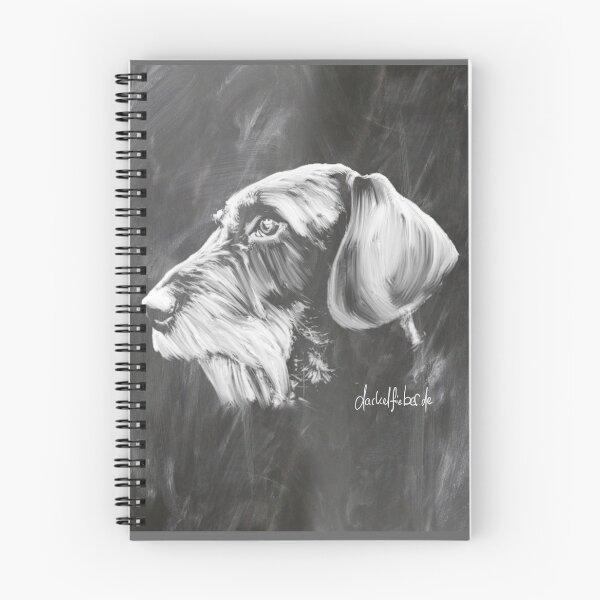 Item preview, Wire-haired dachshund chalk sketch designed and sold by dackelfieber.