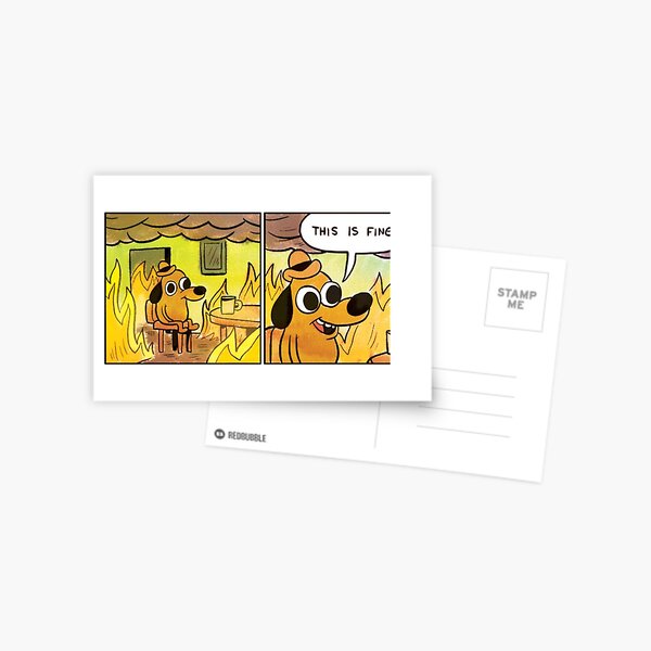 This is Fine. (2 Panel) Postcard