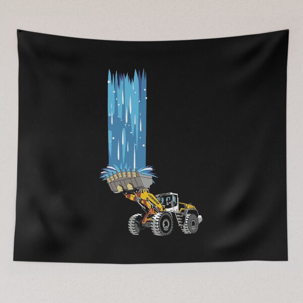 Item preview, Wheel Loader Rain designed and sold by damnoverload.