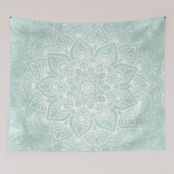 Item preview, Boho, Mandala, Love, Flower of Life, Teal designed and sold by meggydesigns.