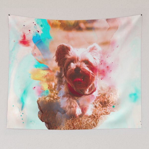 Artikelvorschau, Yorkshire Terrier Malerei entworfen und verkauft von artworkbyrihen.