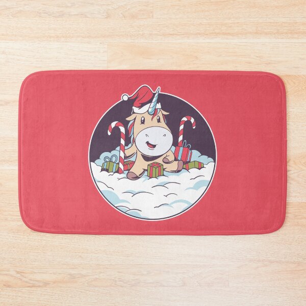 Artikelvorschau, Santa Einhorn Schnee entworfen und verkauft von Vanditdesigns.