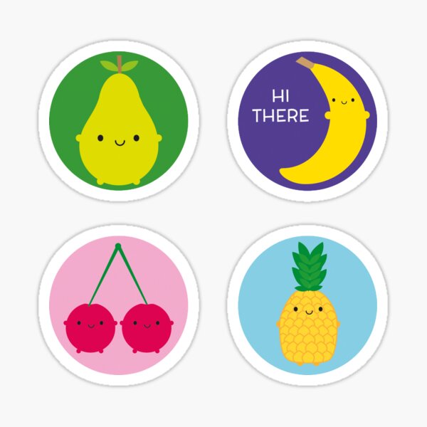 Kawaii Fruit Sticker