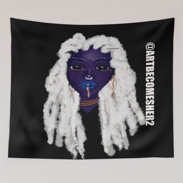 Item preview, Afrofuturistic Queen Nubia  designed and sold by ArtBecomesHer2.