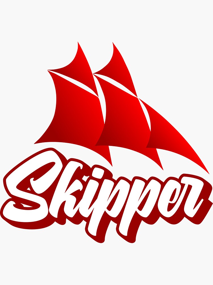 "Skipper Sailing Ship Crew Traveler Groups Retro Partner Look" Sticker