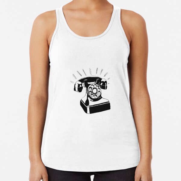 Old telephone Racerback Tank Top