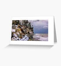 West Beach Snow Greeting Card