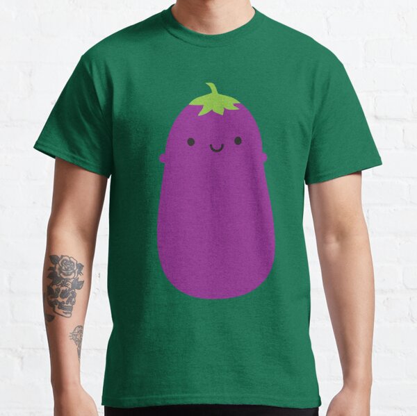 Kawaii Aubergine / Eggplant Classic T-Shirt