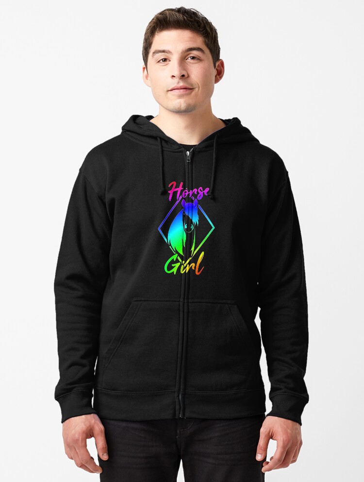 horse girl hoodie