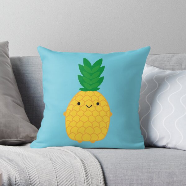 Kawaii Pineapple Throw Pillow