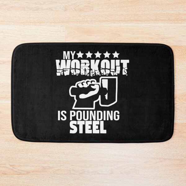 Item preview, My workout is pounding steel! designed and sold by Cutebutfunny.