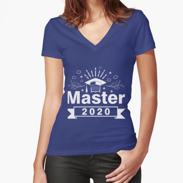 Master Abschluss 2020 - Master studium abschluss Tailliertes T-Shirt mit V-Ausschnitt