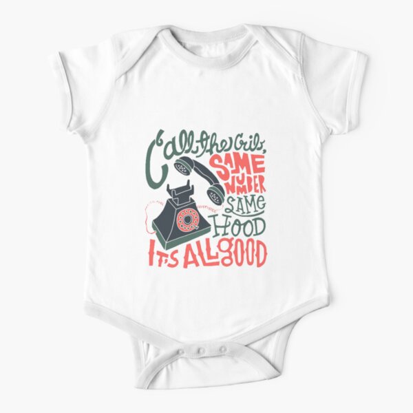Biggie smalls rhyme tight Short Sleeve Baby One-Piece