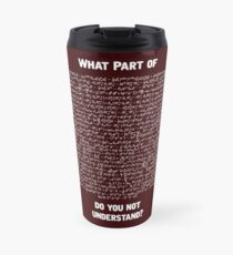 Standard Model Lagrangian Travel Mug