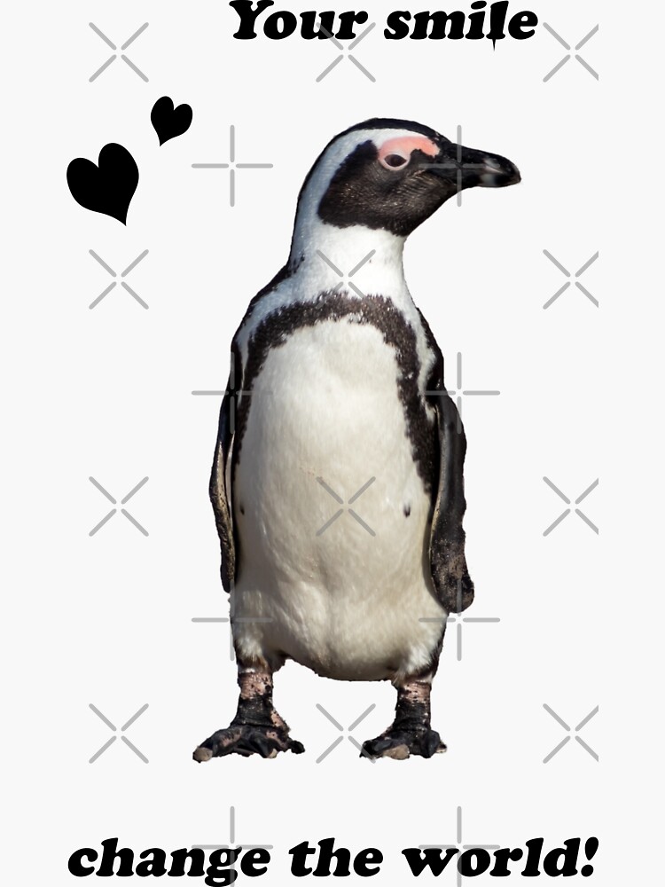 Thumbnail 3 von 3, Sticker, Geschenkidee Pinguin your smile designt und verkauft von Igelchen.