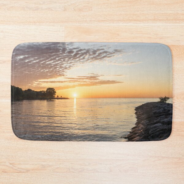 Item preview, Rough and Sleek - Greeting the Day from a Rocky Lake Ontario Promontory designed and sold by Georgia Mizuleva.