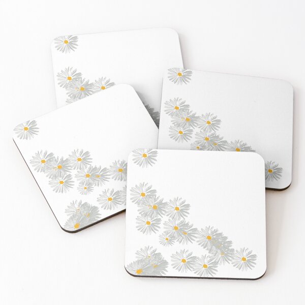 Item preview, Flower daisy white minimal pattern designed and sold by Carolina Salazar.
