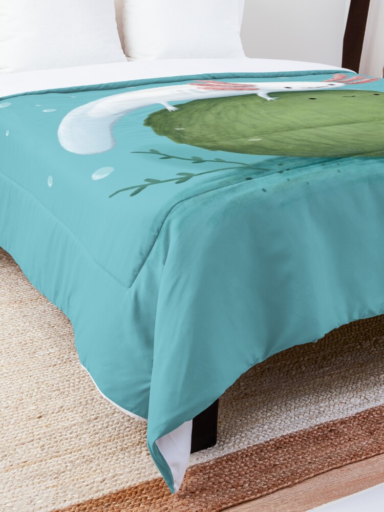 Alternate view of Axolotl on a Mossball Comforter
