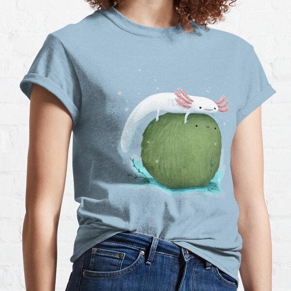 Axolotl on a Mossball Classic T-Shirt