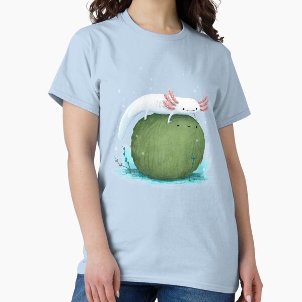 Item preview, Axolotl on a Mossball designed and sold by SophieCorrigan.