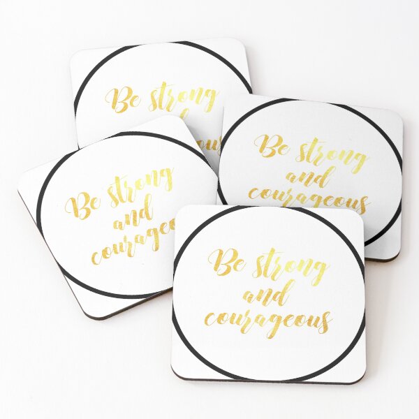 Item preview, Be strong and courageous.... Circle sticker designed and sold by Dhynzz.