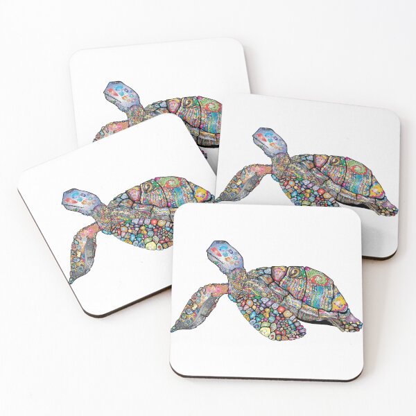 Item preview, Cute Colourful Rainbow Turtle designed and sold by Elsie Starkey.