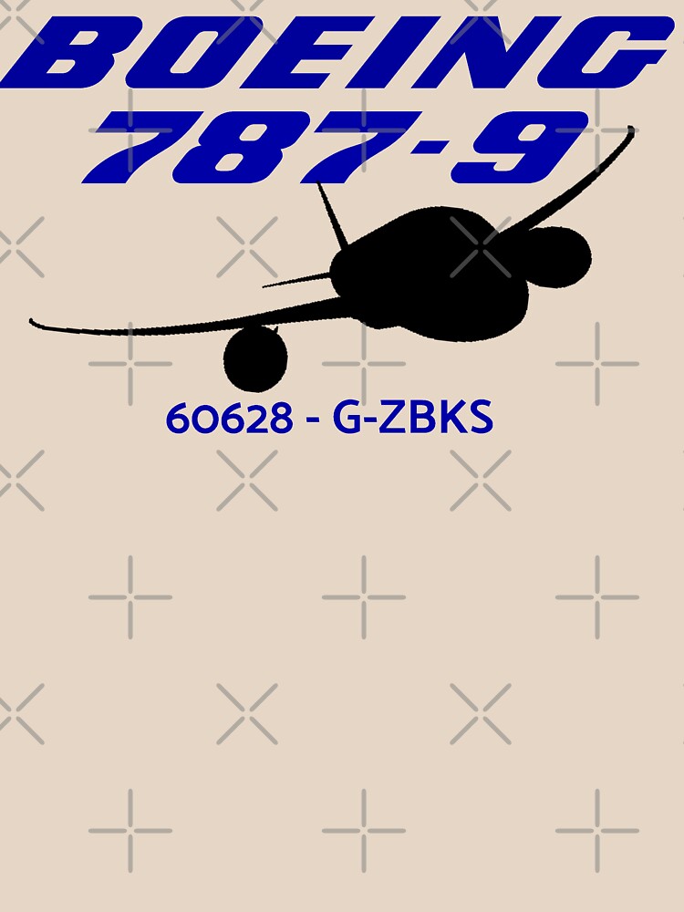 Thumbnail 7 of 7, Classic T-Shirt, Boeing 787-9 60628 G-ZBKS (Black Print) designed and sold by AvGeekCentral.