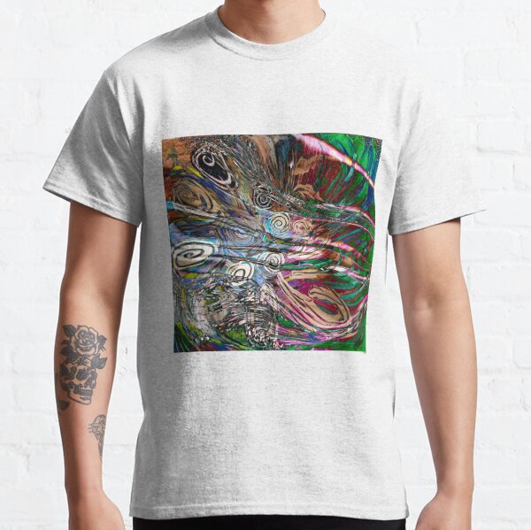 fluid energetic flow abstract Classic T-Shirt