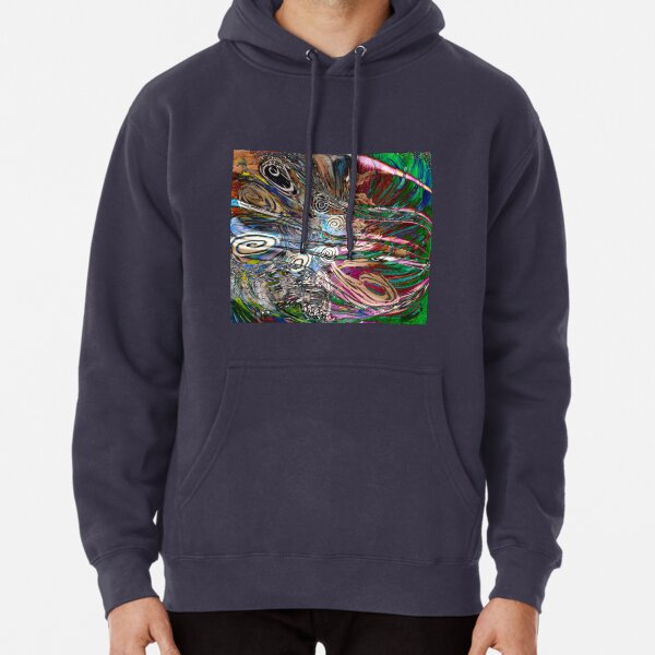fluid energetic flow abstract Pullover Hoodie