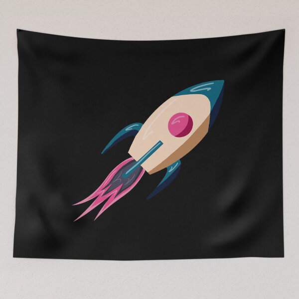 Item preview, Retro rocket spaceship universe universe gift designed and sold by Weilichesmag.