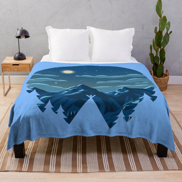 Item preview, Camping Tent living near Night Mountains - Fancy Camping Gift designed and sold by IslandLakeTree.