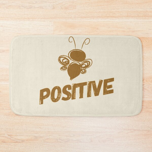 Item preview, Motivational Inspirational and Positive quote -  bee Positive typography text art by Word Fandom - wordfandom designed and sold by Kerry Pritchard.