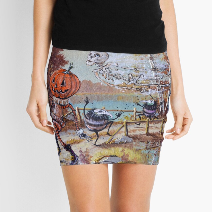 Hallowe'en Comes to Town Mini Skirt