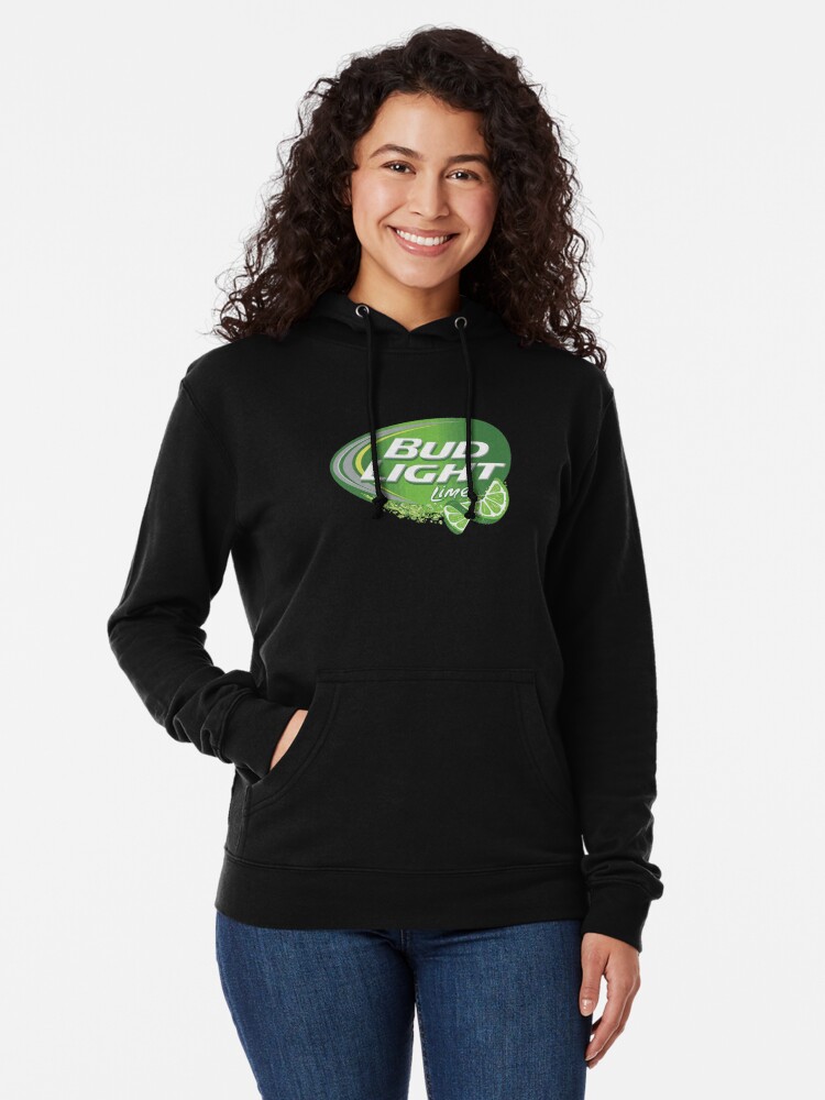 bud light hoodie with beer pouch