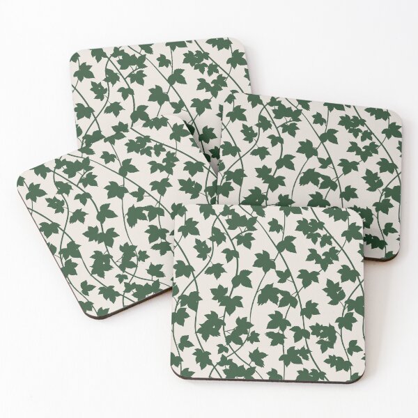 Item preview, Green leaf vines pattern designed and sold by patternsbymira.
