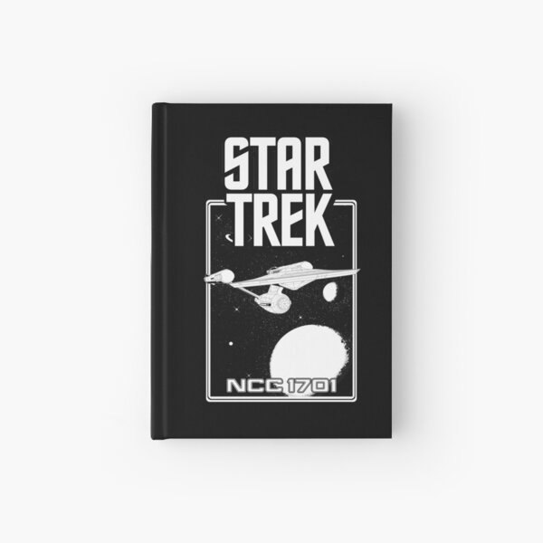 Enterprise NCC 1701 Black and White Hardcover Journal