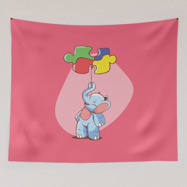 Item preview, Elephant puzzle balloon designed and sold by DerSenat.