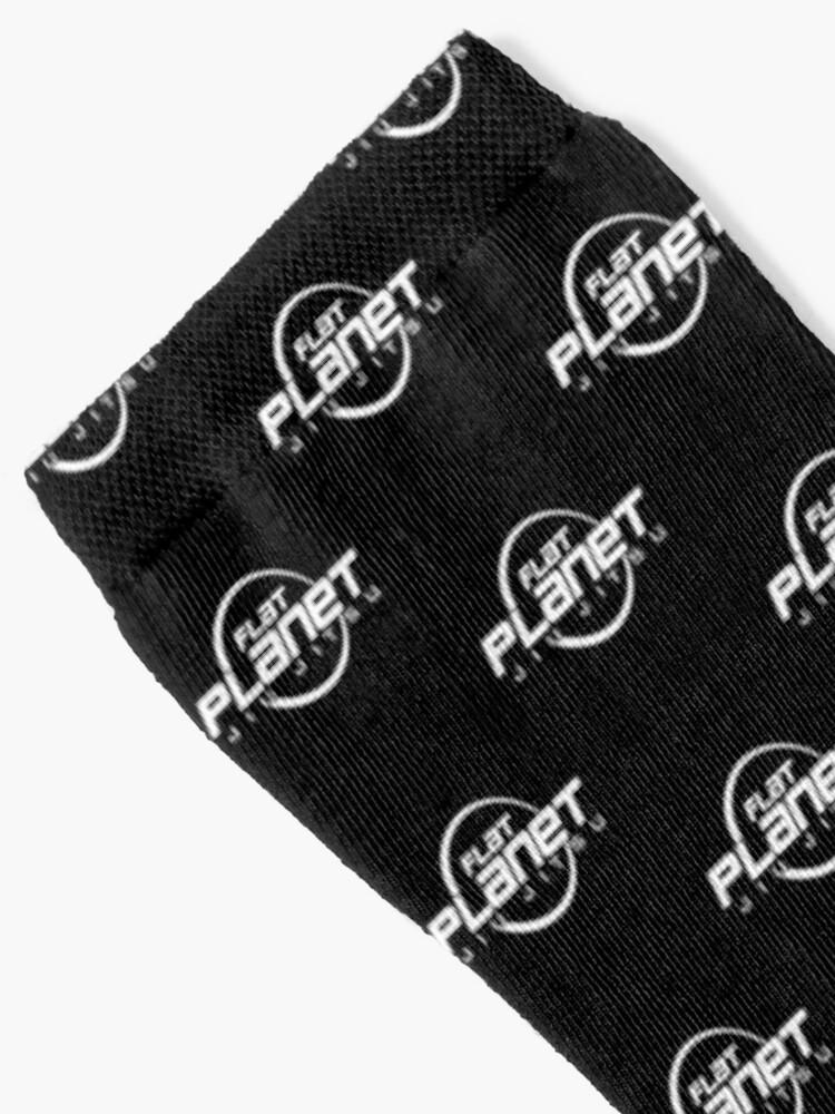 Flat Planet Jiu-Jitsu Logo (White) Socks for Sale by TheLastStand