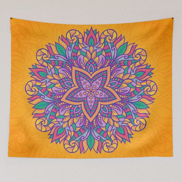 Item preview, Colorful Relaxing Abstract Mandala designed and sold by BjornAnka.