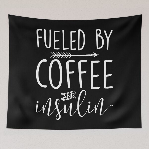 Item preview, Fueled By Coffee And Insulin designed and sold by kamrankhan.