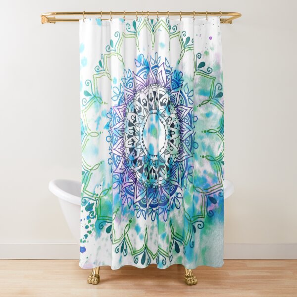 Mandala Splash Shower Curtain