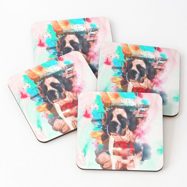 Item preview, Saint Bernard Painting Illustration designed and sold by artworkbyrihen.