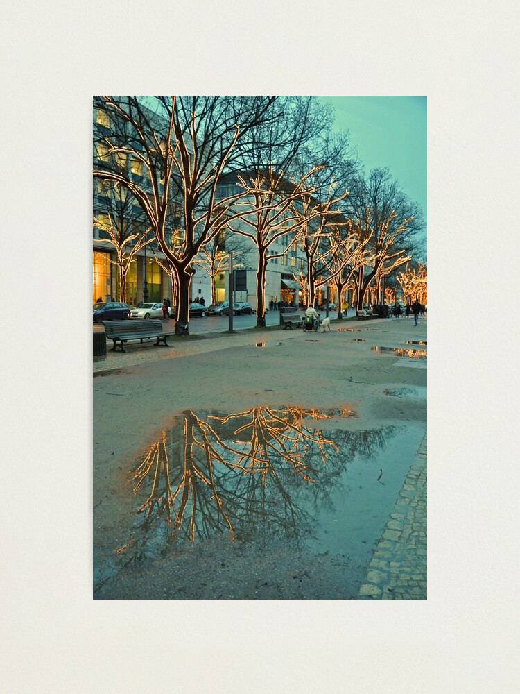 Alternate view of FESTIVE PUDDLE. (Unter Den Linden, Berlin) Photographic Print