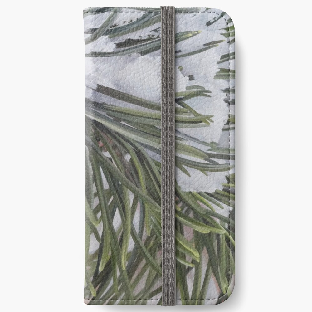 Winter Pine iPhone Wallet
